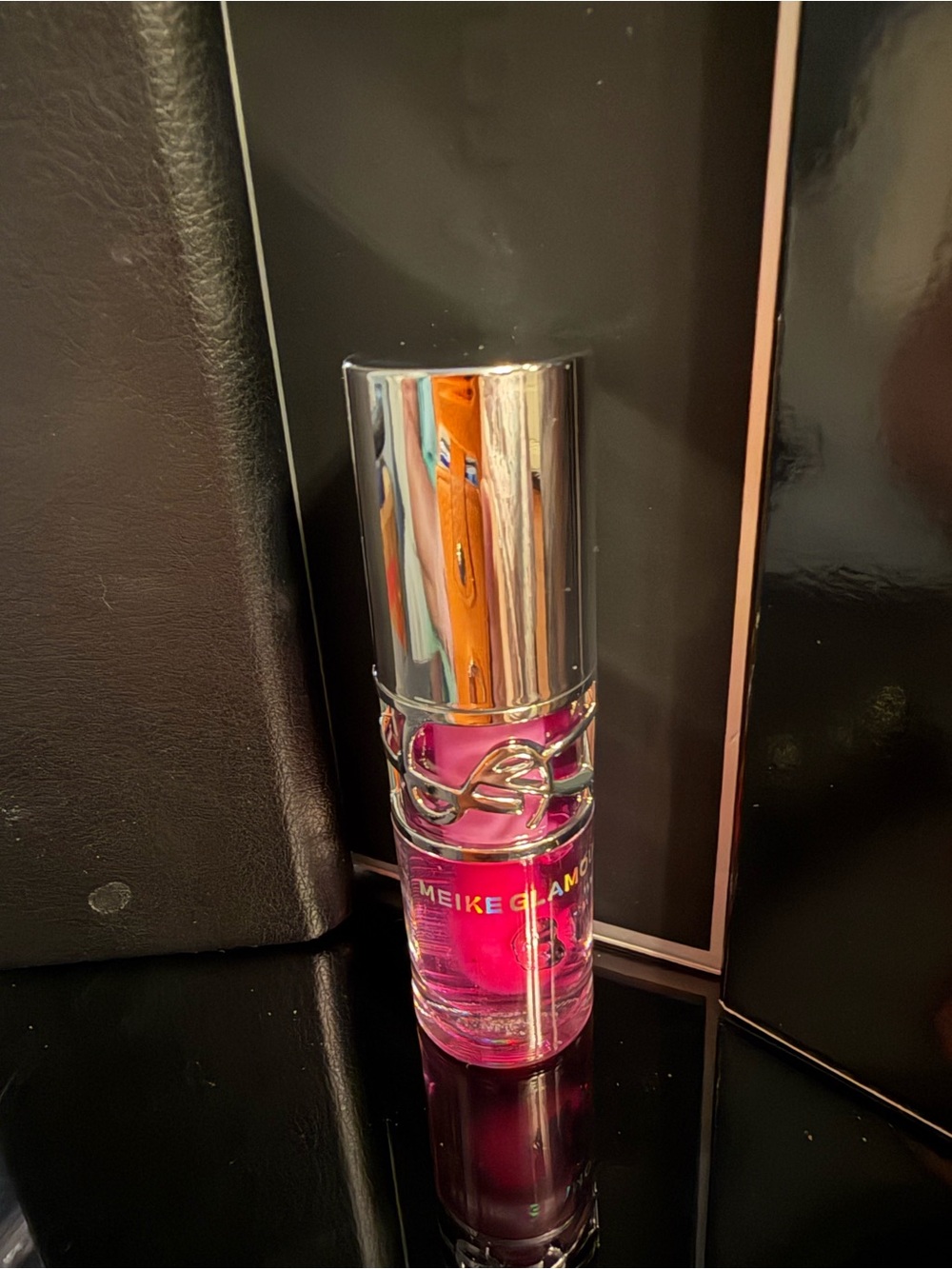 New! MEIKE GLAM Pinkish Lip Gloss - Luminous Pink Shine